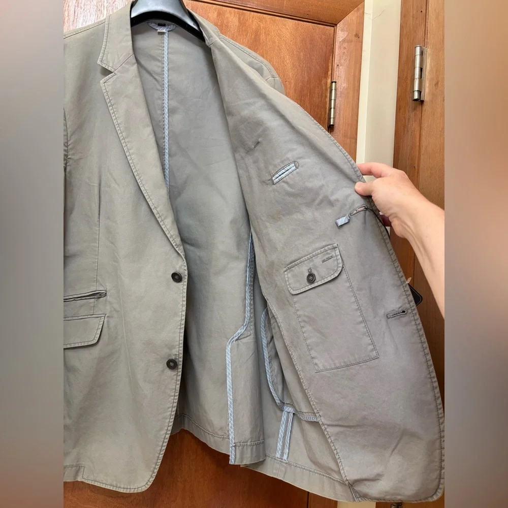 Hart Schaffner Marx Men's Blazer Made in Portugal 100% Cotton Size XXL